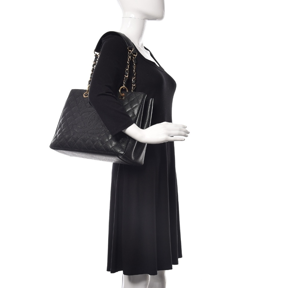 SOLD Chanel Black Grand Shopping Caviar Tote - Picture 8 of 8